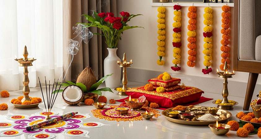 Housewarming Puja Decoration Ahmedabad